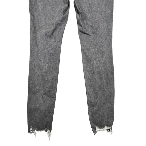 American Eagle Super Hi Rise Jegging Women's 8 Long Distressed Flame Hem Pockets - Picture 7 of 16